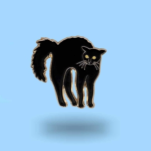 Pin Czarny kot